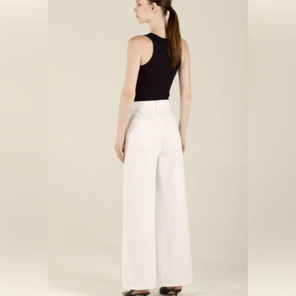 Etica Cream Wide-Leg Jeans - Picture 3 of 6